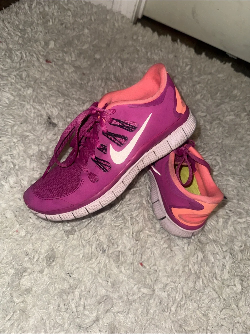 Women's Nike Free Pink Athletic Shoes